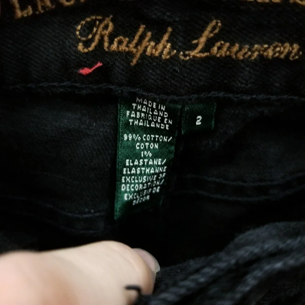 Lauren Jeans Co Women's 2 Classic Black Bootcut Jeans 28.25" 29.25" 9.25" - Picture 7 of 12